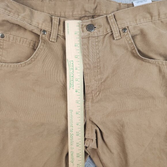 Wrangler Cotton Straight Leg Pants Men's 34x30 Classic Workwear Khaki Dark Wash - Picture 6 of 10